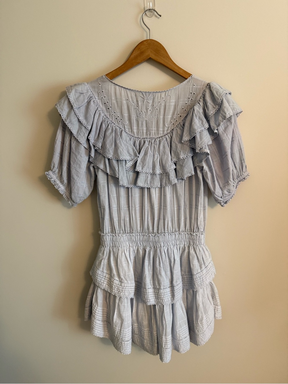 LOVESHACK FANCY LIV RUFFLE HERITAGE DRESS - Picture 7 of 8